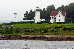 Warwick Harbor Light on Cloudy Day